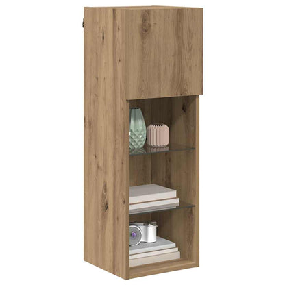 vidaXL Wall-mounted TV Cabinets 2 pcs Artisan Oak Engineered Wood 3