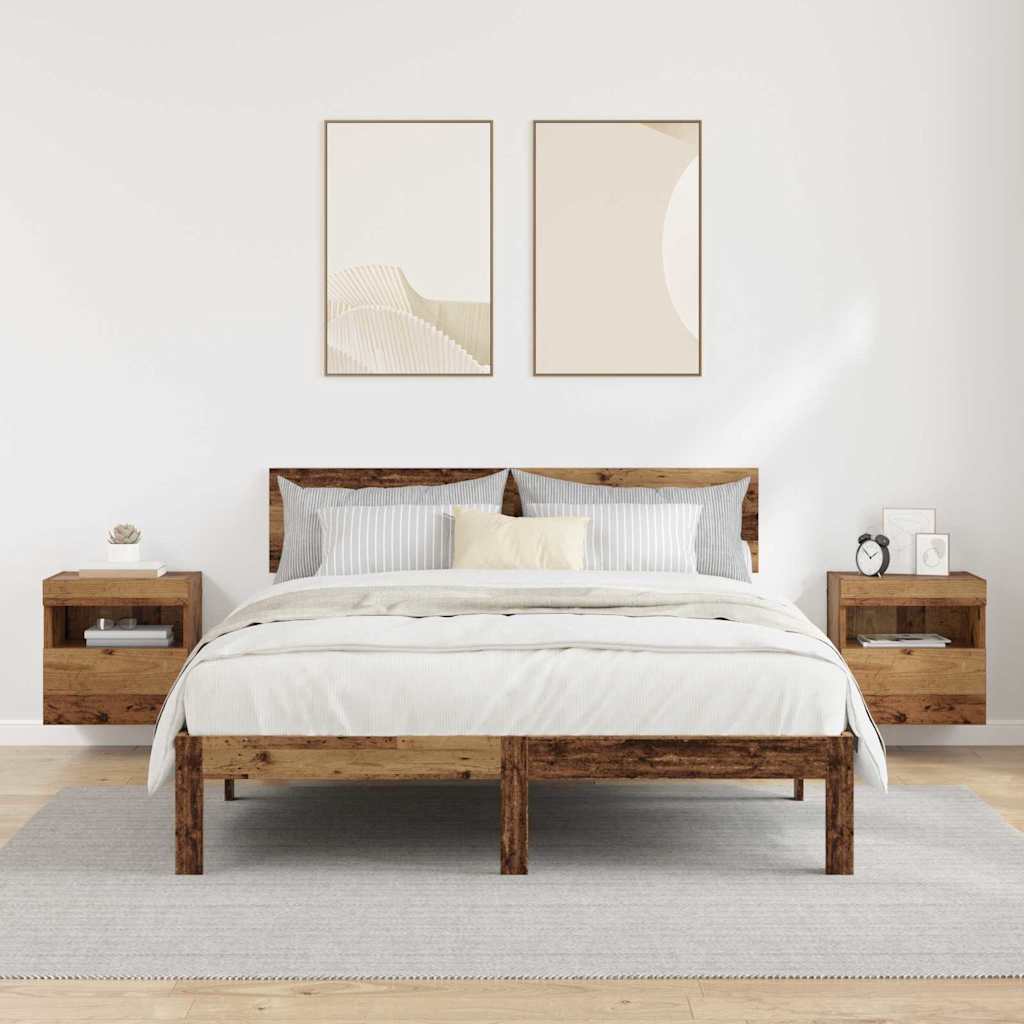 vidaXL TV Wall Cabinets 2 pcs Old Wood Engineered Wood 5