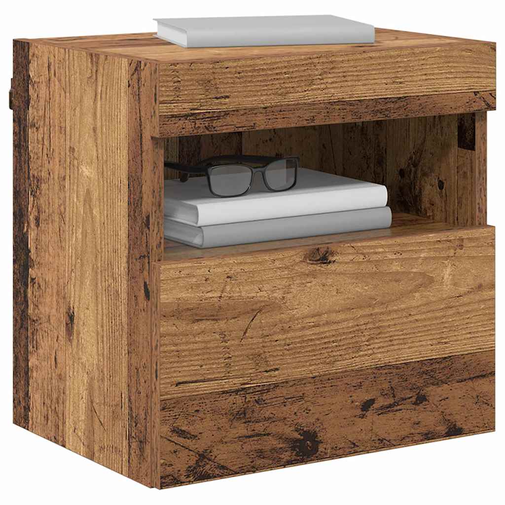 vidaXL TV Wall Cabinets 2 pcs Old Wood Engineered Wood 3
