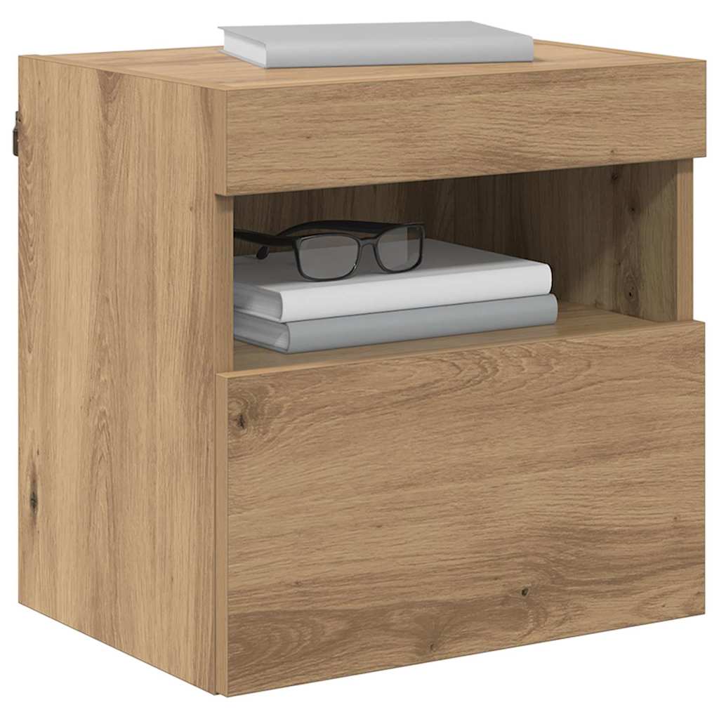 vidaXL TV Wall Cabinets 2 pcs Artisan Oak Engineered Wood 3