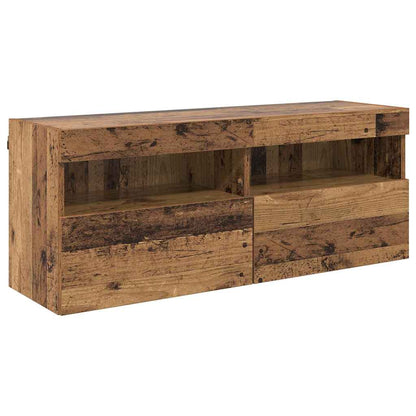 vidaXL TV Wall Cabinet 100 x 30 x 40 cm Old Wood Engineered Wood 2