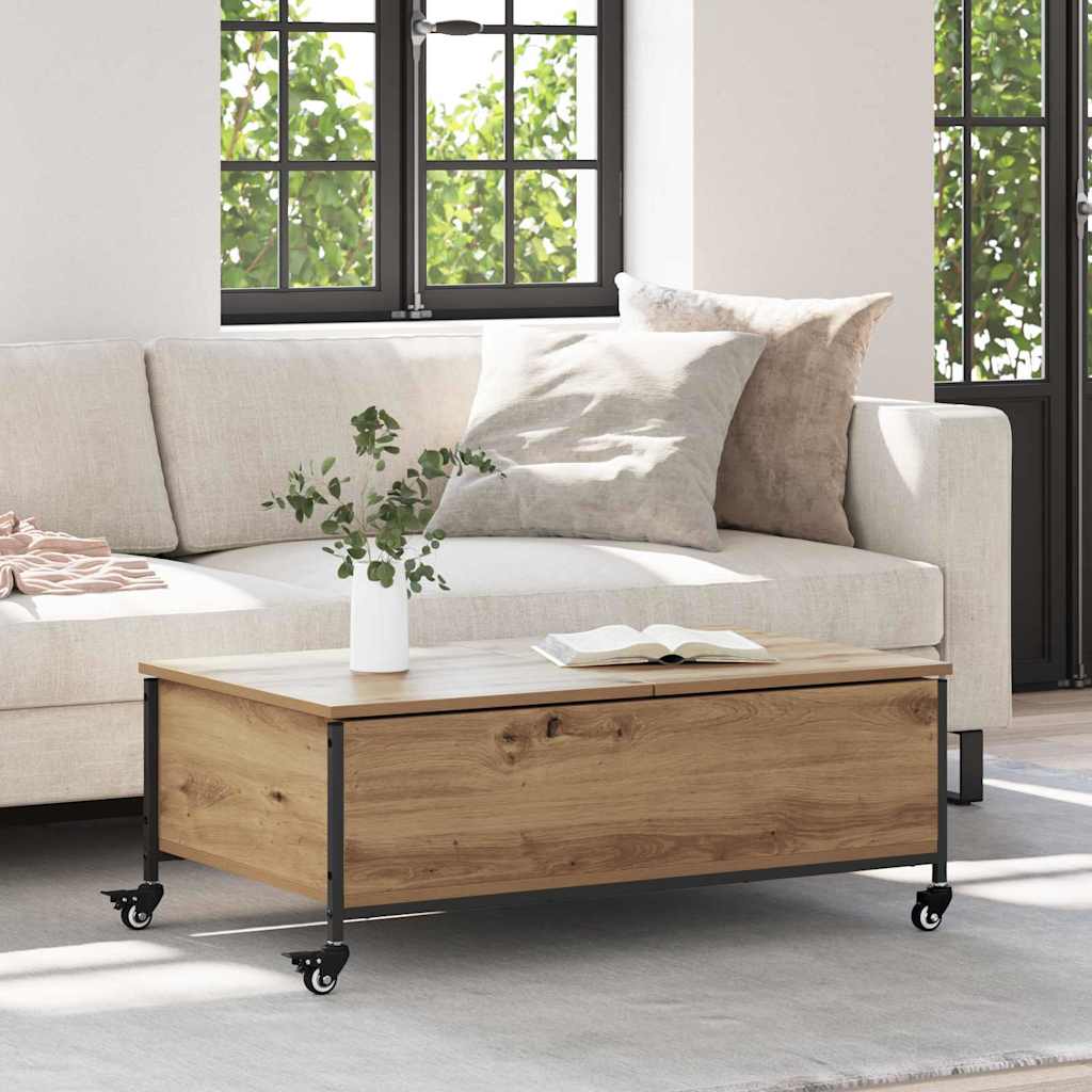 vidaXL Coffee Table Artisan Oak 91 x 55 x 32 cm Engineered Wood 1
