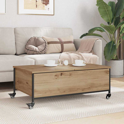 vidaXL Coffee Table Artisan Oak 91 x 55 x 32 cm Engineered Wood 4