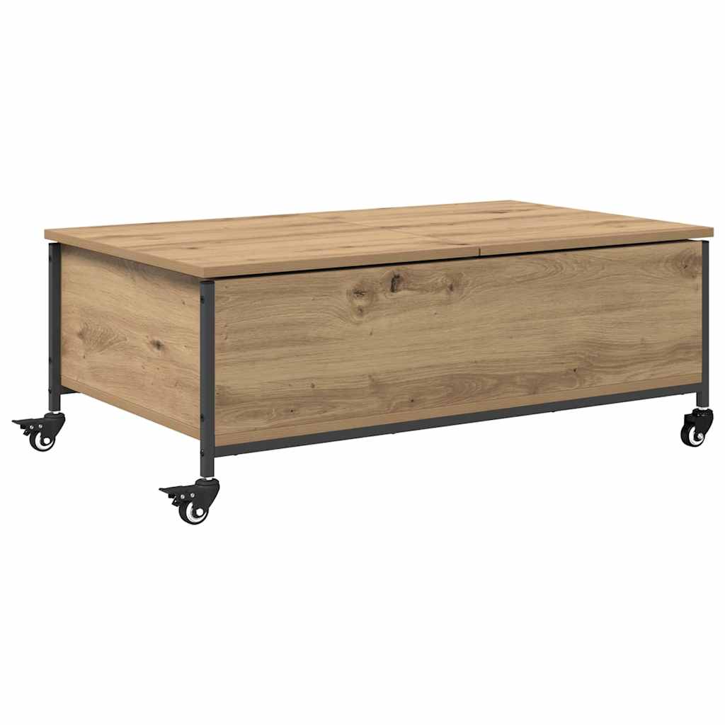 vidaXL Coffee Table Artisan Oak 91 x 55 x 32 cm Engineered Wood 2