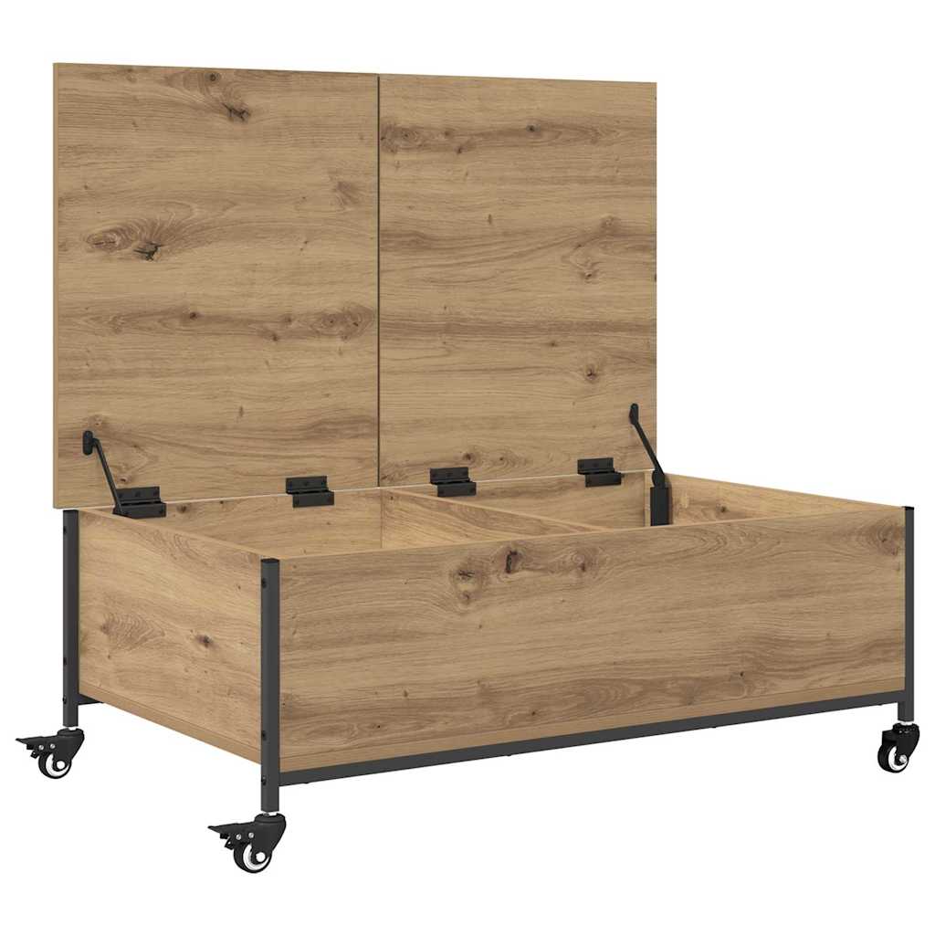 vidaXL Coffee Table Artisan Oak 91 x 55 x 32 cm Engineered Wood 5