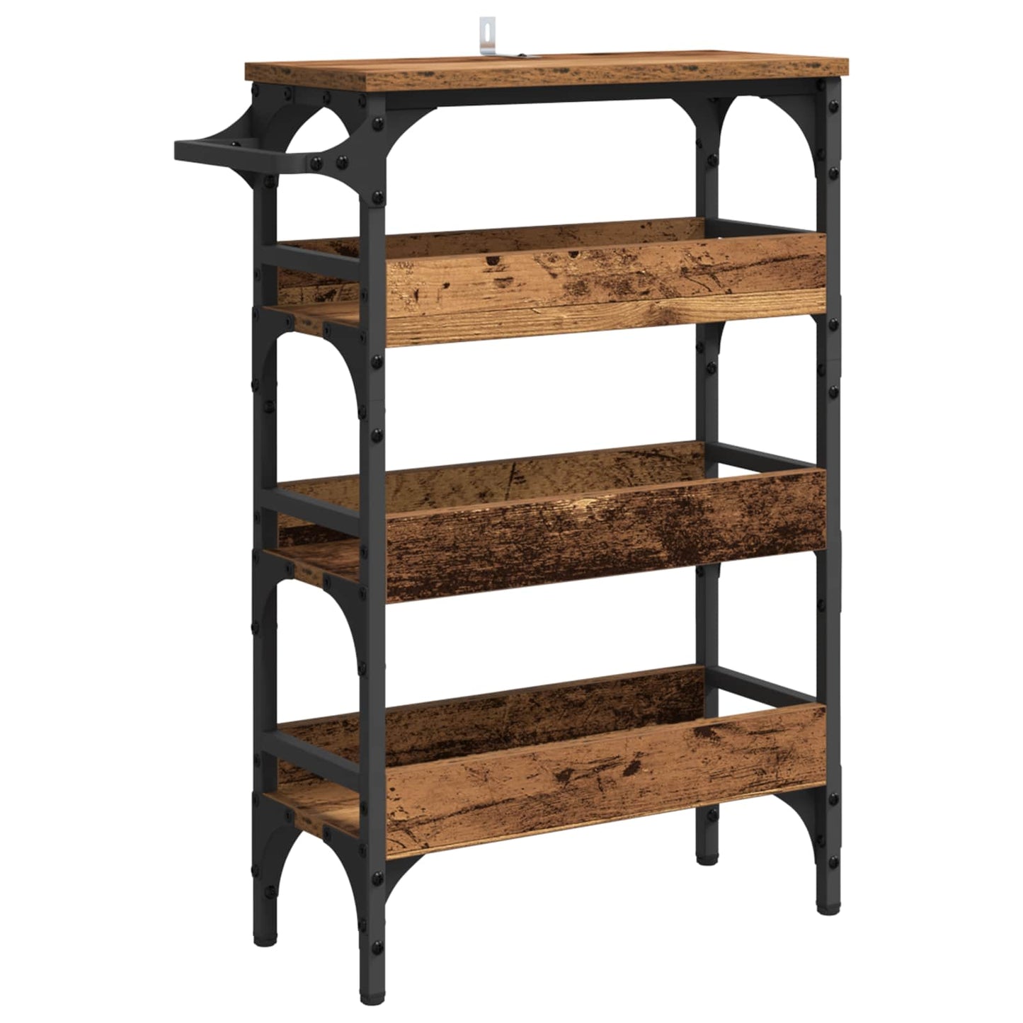 vidaXL Kitchen Trolley Old Wood 53 x 20 x 76 cm Engineered Wood 5