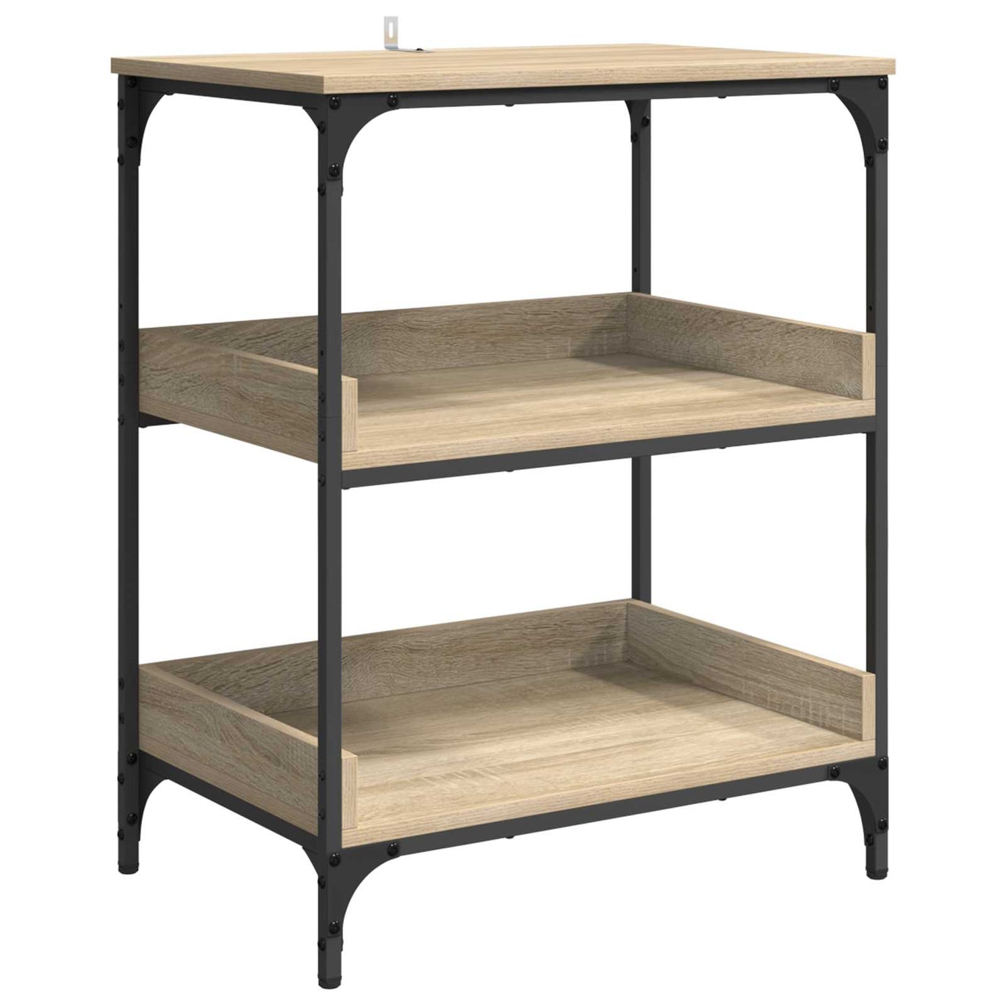 vidaXL Kitchen Trolley Sonoma Oak 60 x 41 x 80.5 cm Engineered Wood 5