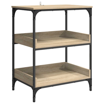 vidaXL Kitchen Trolley Sonoma Oak 60 x 41 x 80.5 cm Engineered Wood 5