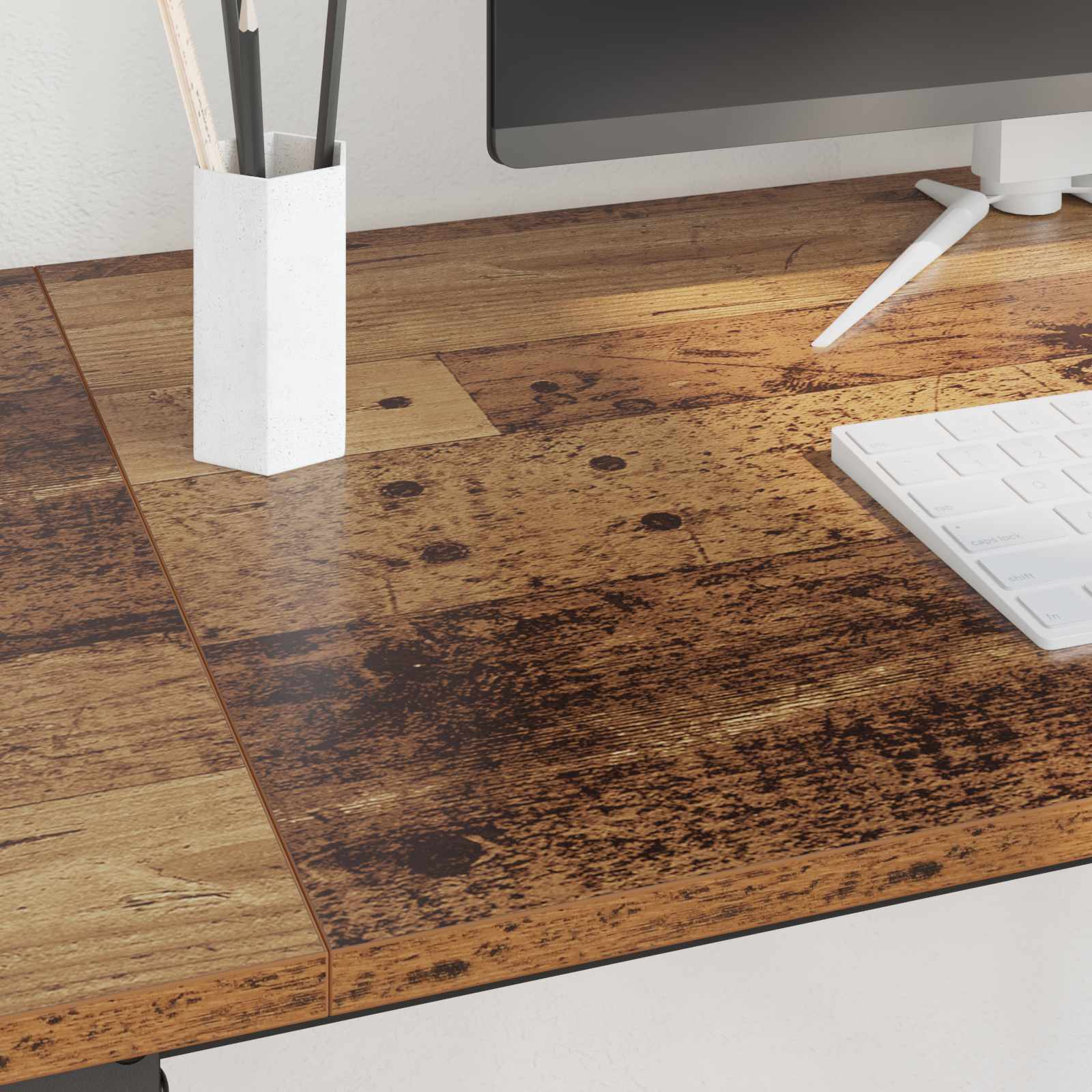 vidaXL Desk Old Wood 120 x 50 x 75 cm Engineered Wood 4