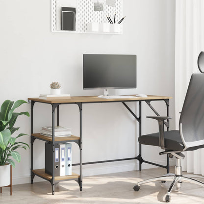 vidaXL Desk Artisan Oak 120 x 50 x 75 cm Engineered Wood 1