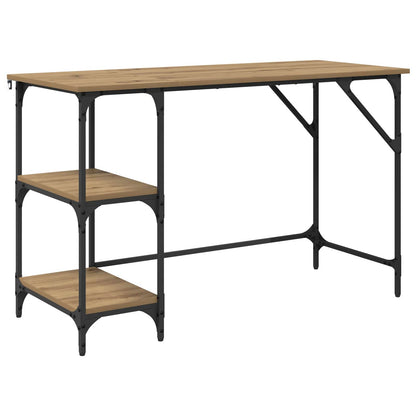 vidaXL Desk Artisan Oak 120 x 50 x 75 cm Engineered Wood 2