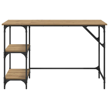 vidaXL Desk Artisan Oak 120 x 50 x 75 cm Engineered Wood 5