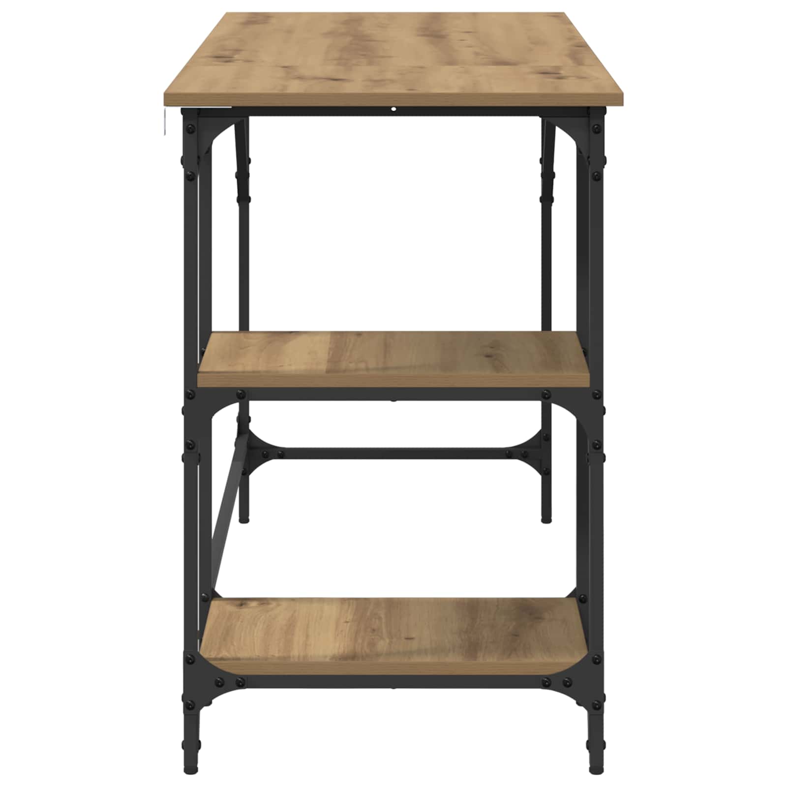 vidaXL Desk Artisan Oak 120 x 50 x 75 cm Engineered Wood 6