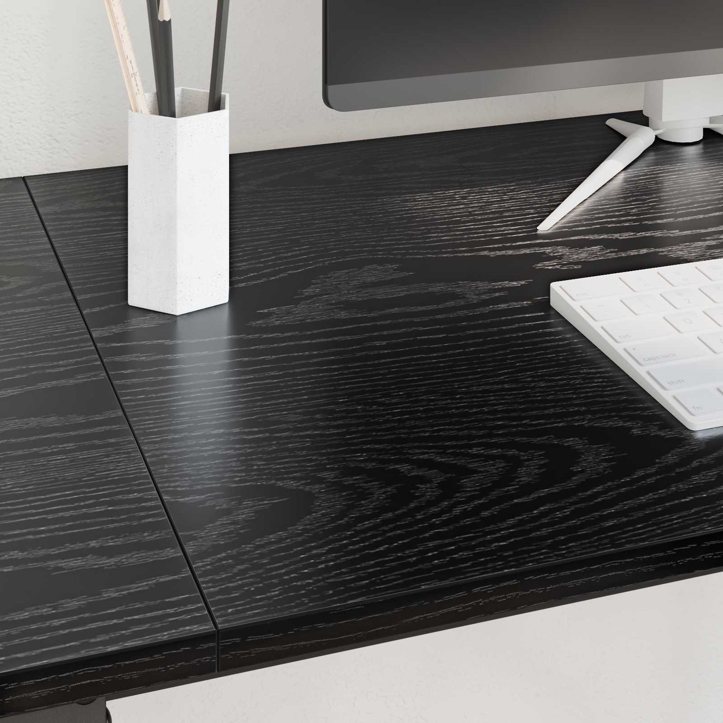 vidaXL Desk Black Oak 120 x 50 x 75 cm Engineered Wood 4
