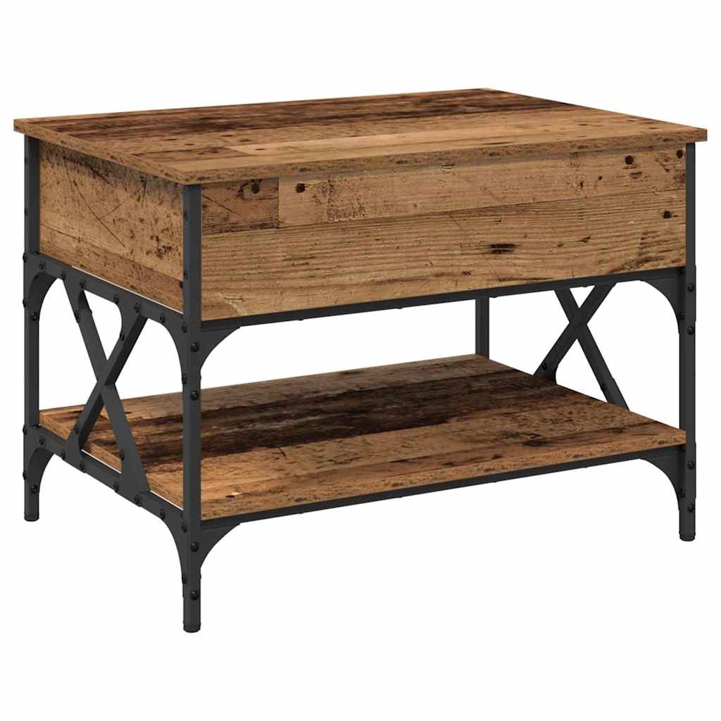 vidaXL Coffee Table Old Wood 70x50x50cm Engineered Wood 2