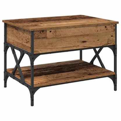 vidaXL Coffee Table Old Wood 70x50x50cm Engineered Wood 2