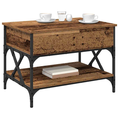 vidaXL Coffee Table Old Wood 70x50x50cm Engineered Wood 3