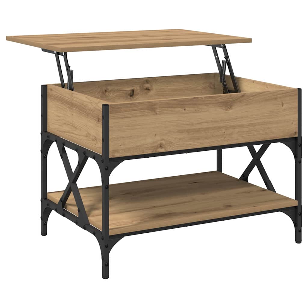 vidaXL Coffee Table Artisan Oak 70x50x50cm Engineered Wood 5