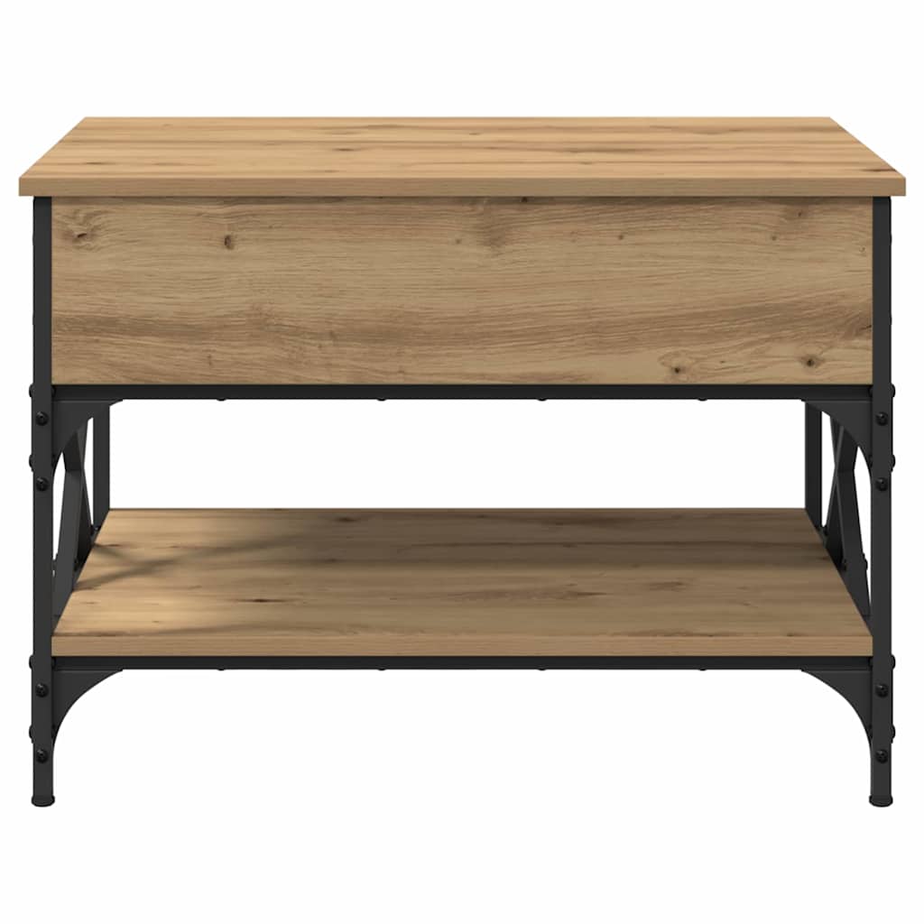 vidaXL Coffee Table Artisan Oak 70x50x50cm Engineered Wood 6