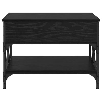 vidaXL Coffee Table Black Oak 70x50x50cm Engineered Wood 6