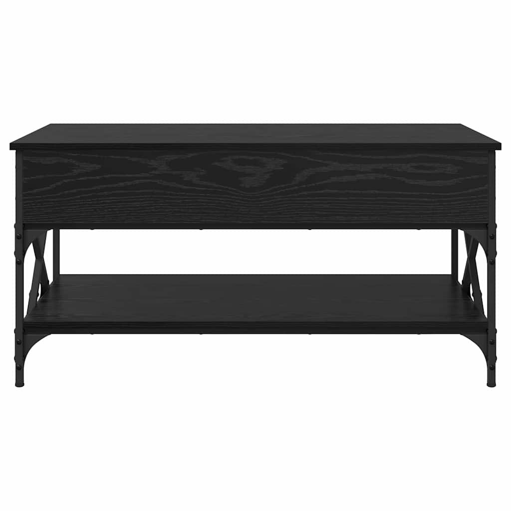 vidaXL Coffee Table Black Oak 100 x 50 x 50 cm Engineered Wood 6