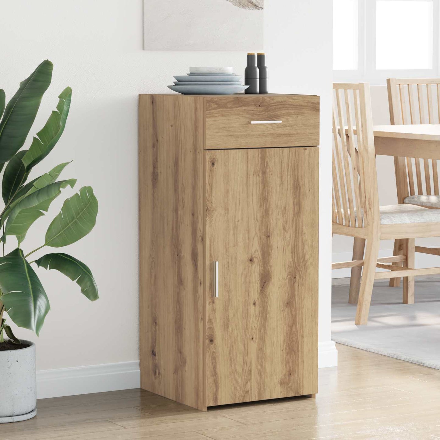 vidaXL Storage Cabinet Artisan Oak 40 x 42.5 x 93 cm Engineered Wood 4