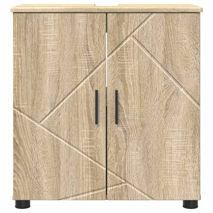 vidaXL Bathroom Cabinet Sonoma Oak 61 x 35 x 64 cm 6