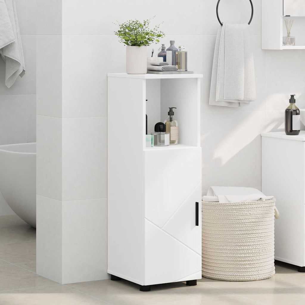 vidaXL Bathroom Cabinet White 30 x 35 x 95 cm Engineered wood, Metal 4