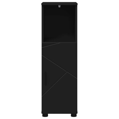 vidaXL Bathroom Cabinet Black 30 x 35 x 95 cm Engineered wood, Metal 6