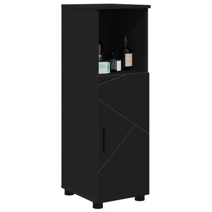 vidaXL Bathroom Cabinet Black 30 x 35 x 95 cm Engineered wood, Metal 3