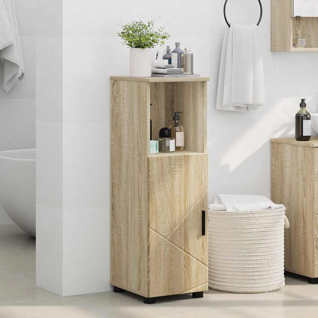 vidaXL Bathroom Cabinet Sonoma Oak 30 x 35 x 95 cm 4