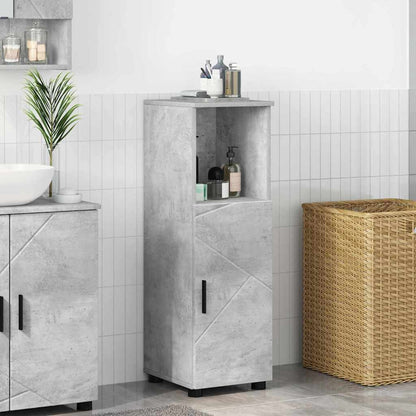 vidaXL Bathroom Cabinet Concrete Grey 30 x 35 x 95 cm 1