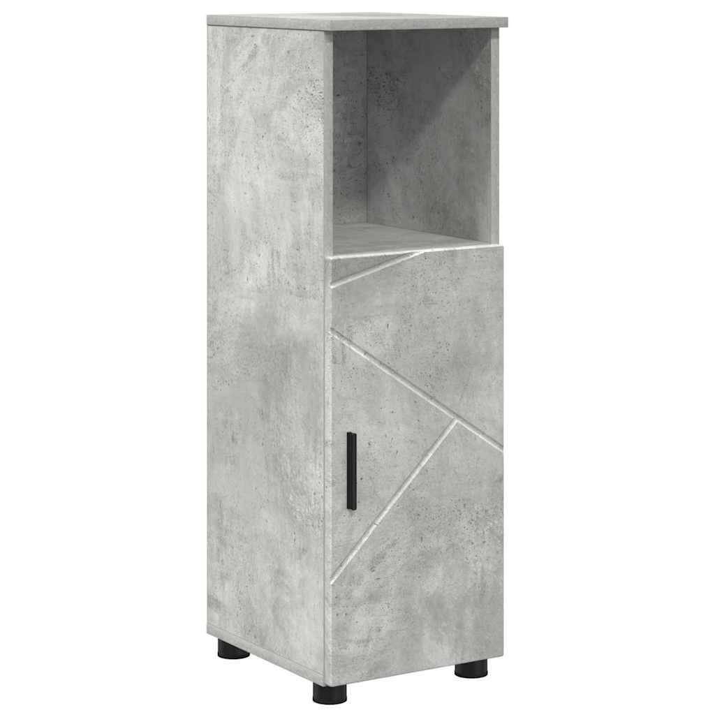 vidaXL Bathroom Cabinet Concrete Grey 30 x 35 x 95 cm 2
