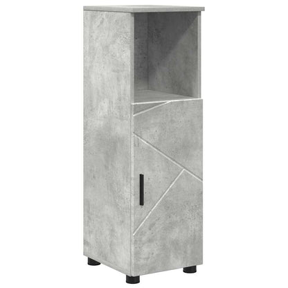 vidaXL Bathroom Cabinet Concrete Grey 30 x 35 x 95 cm 2