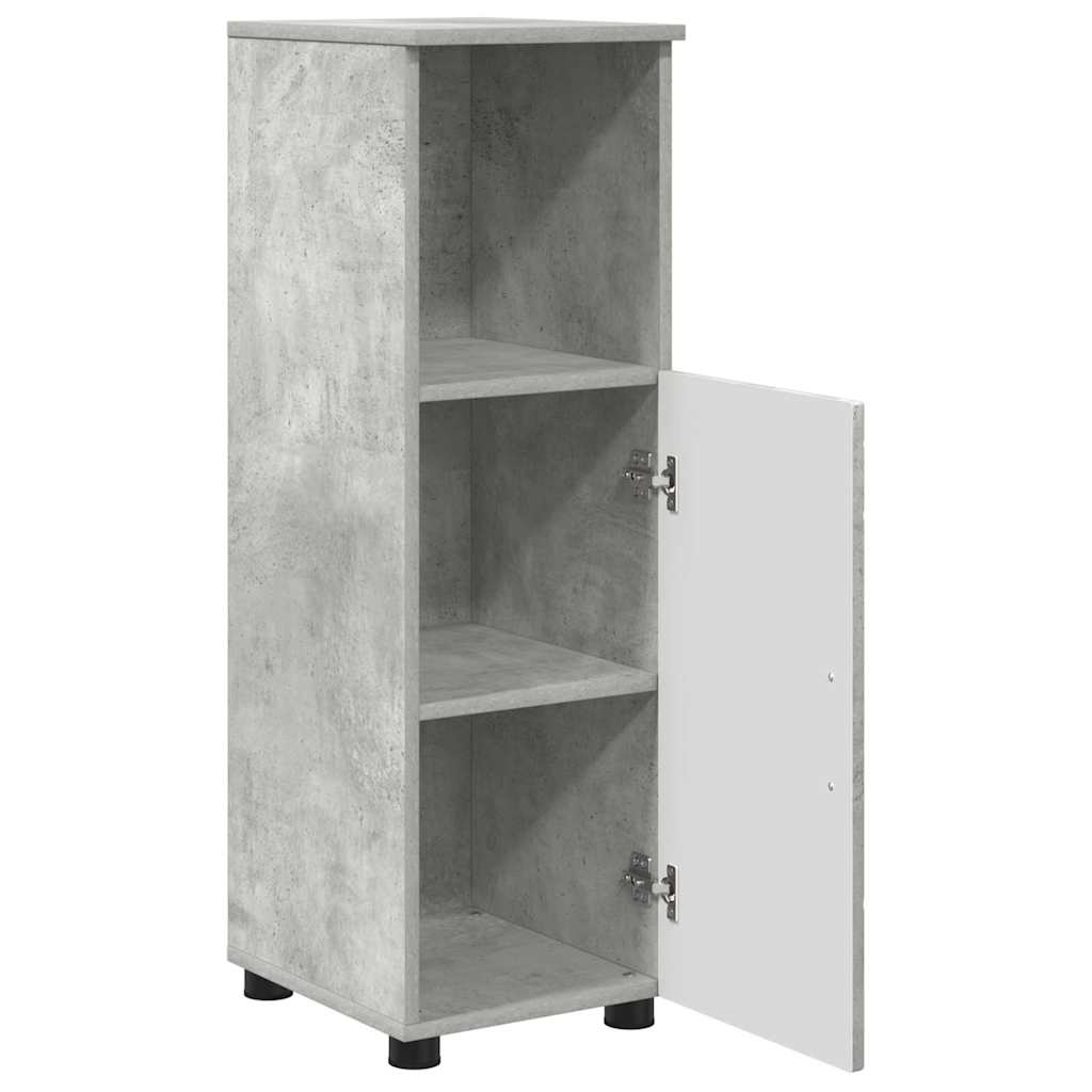 vidaXL Bathroom Cabinet Concrete Grey 30 x 35 x 95 cm 5