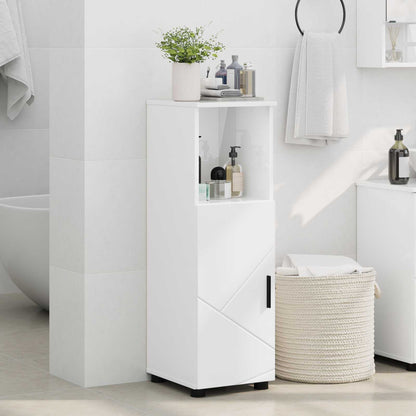 vidaXL Bathroom Cabinet High Gloss White 30 x 35 x 95 cm 4