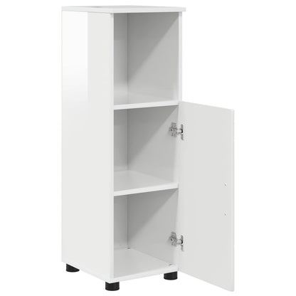 vidaXL Bathroom Cabinet High Gloss White 30 x 35 x 95 cm 5