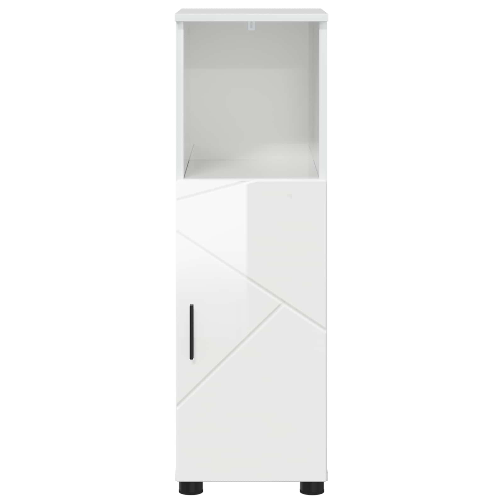 vidaXL Bathroom Cabinet High Gloss White 30 x 35 x 95 cm 6