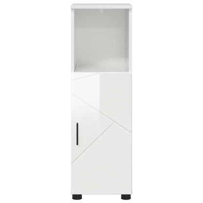 vidaXL Bathroom Cabinet High Gloss White 30 x 35 x 95 cm 6