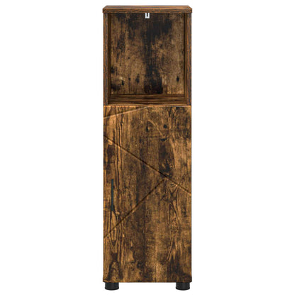 vidaXL Bathroom Cabinet Smoked Oak 30 x 35 x 95 cm 6