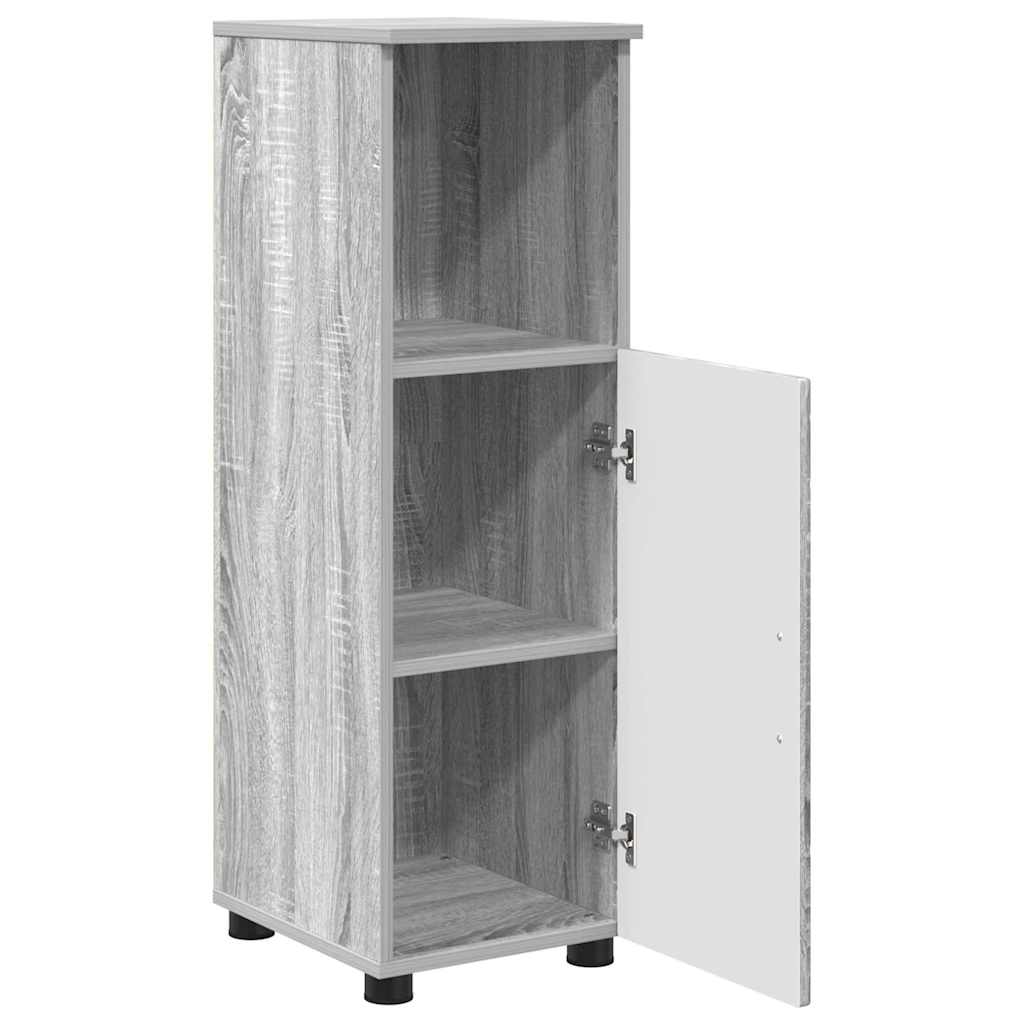 vidaXL Bathroom Cabinet Grey Sonoma 30 x 35 x 95 cm 5