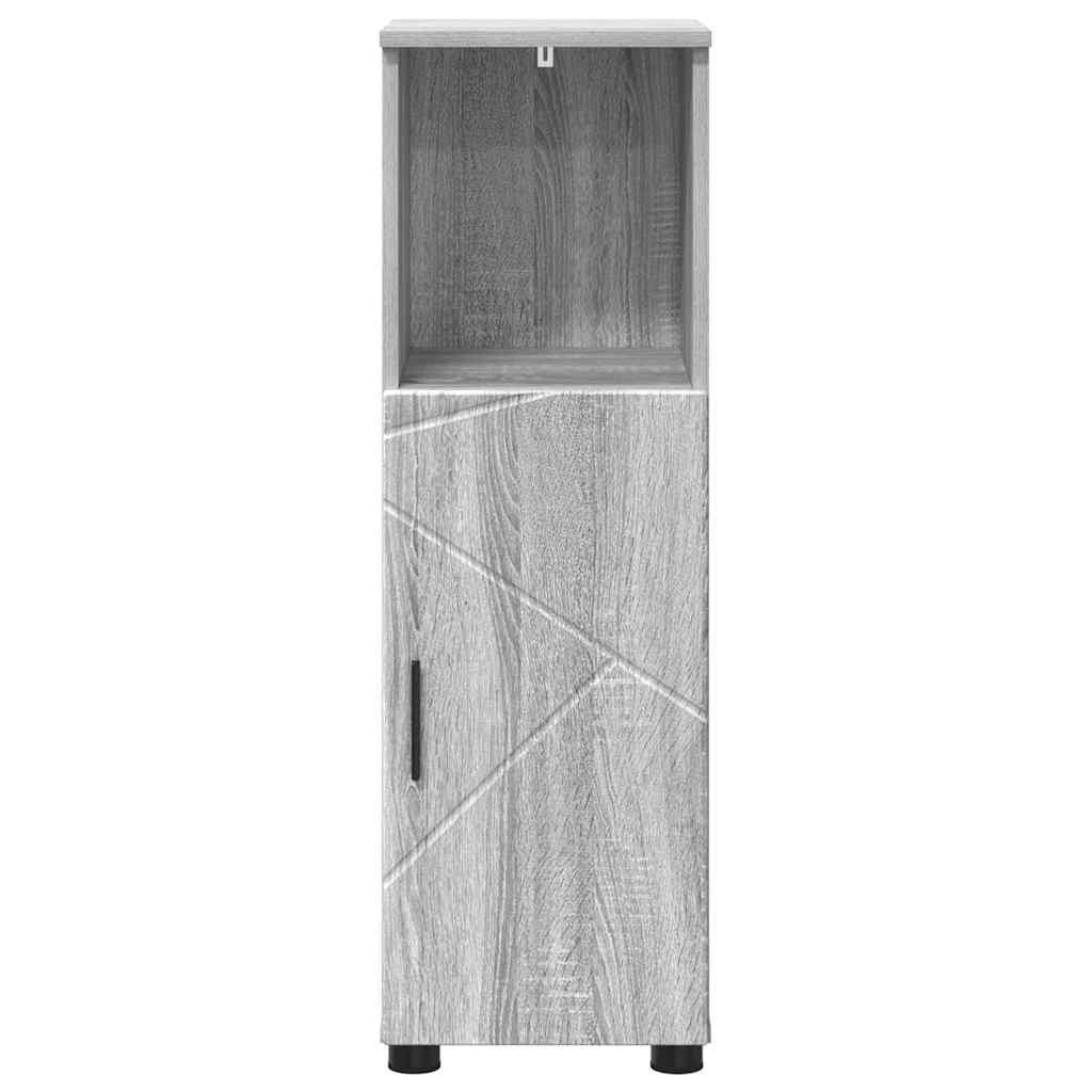 vidaXL Bathroom Cabinet Grey Sonoma 30 x 35 x 95 cm 6