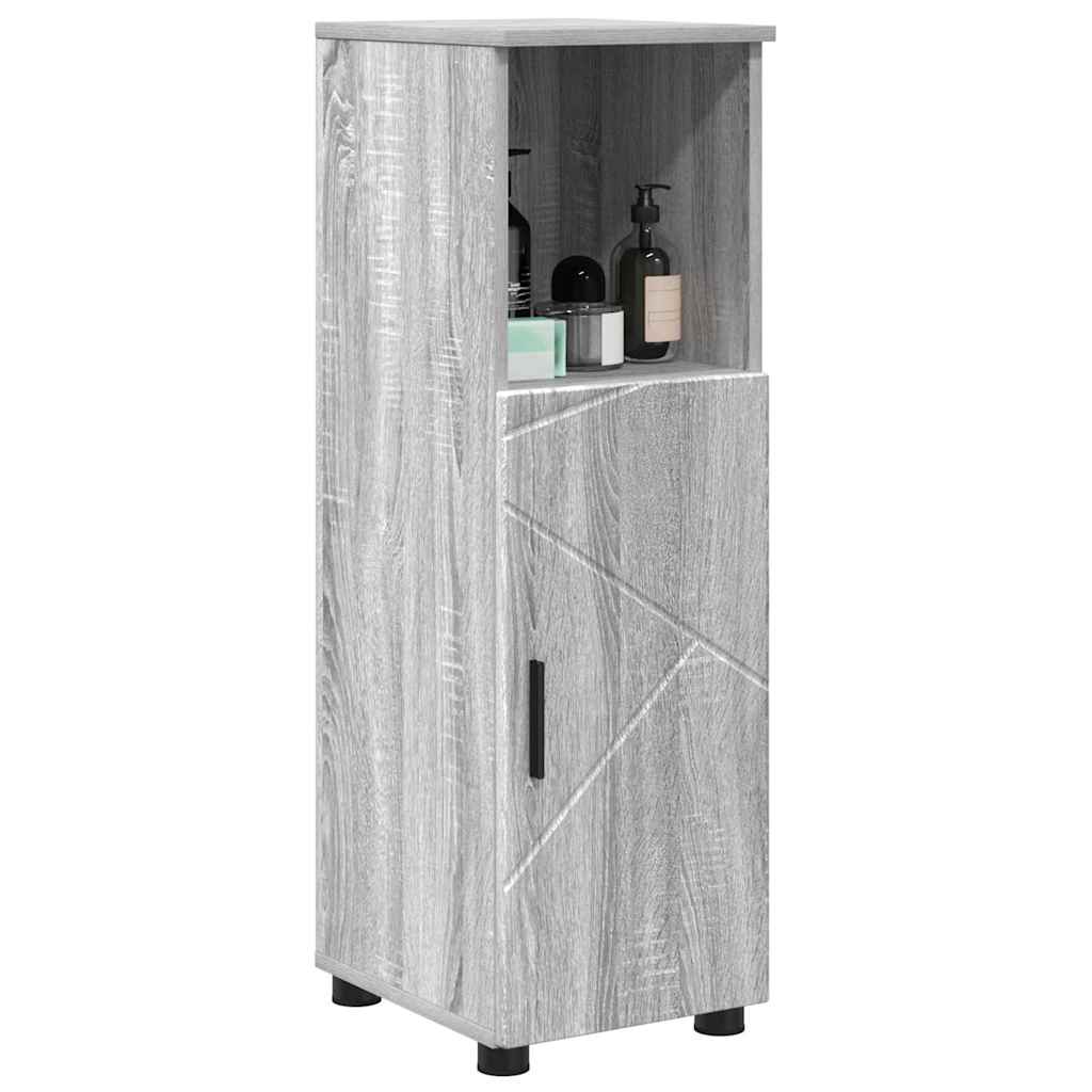 vidaXL Bathroom Cabinet Grey Sonoma 30 x 35 x 95 cm 3