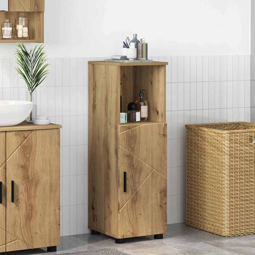 vidaXL Bathroom Cabinet Artisan Oak 30 x 35 x 95 cm 1