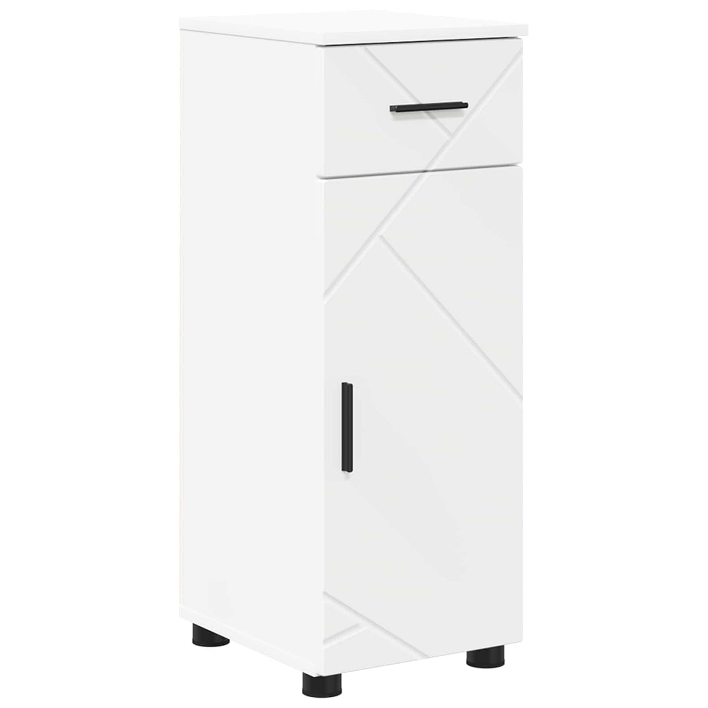 vidaXL Bathroom Cabinet White 30 x 35 x 80 cm Engineered wood, Metal 2