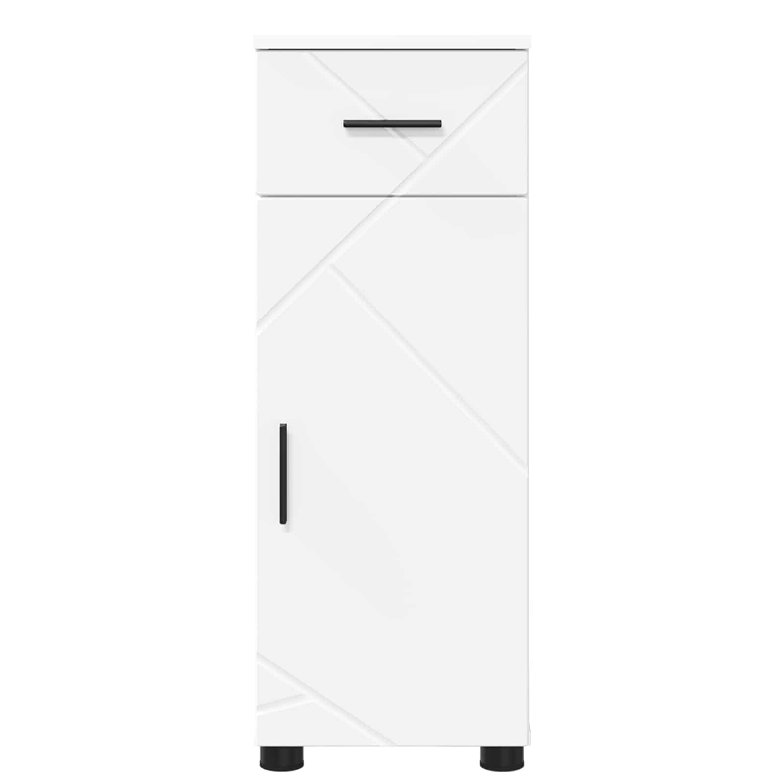 vidaXL Bathroom Cabinet White 30 x 35 x 80 cm Engineered wood, Metal 6