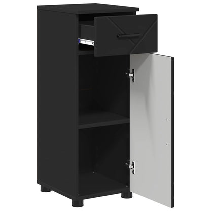 vidaXL Bathroom Cabinet Black 30 x 35 x 80 cm Engineered wood, Metal 5