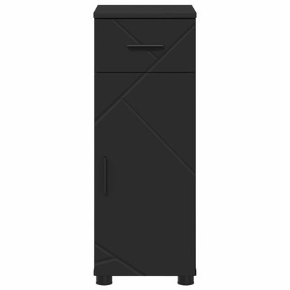 vidaXL Bathroom Cabinet Black 30 x 35 x 80 cm Engineered wood, Metal 6