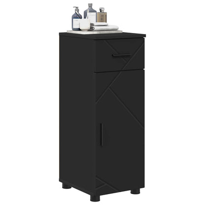 vidaXL Bathroom Cabinet Black 30 x 35 x 80 cm Engineered wood, Metal 3