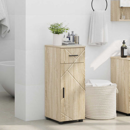 vidaXL Bathroom Cabinet Sonoma Oak 30 x 35 x 80 cm 4